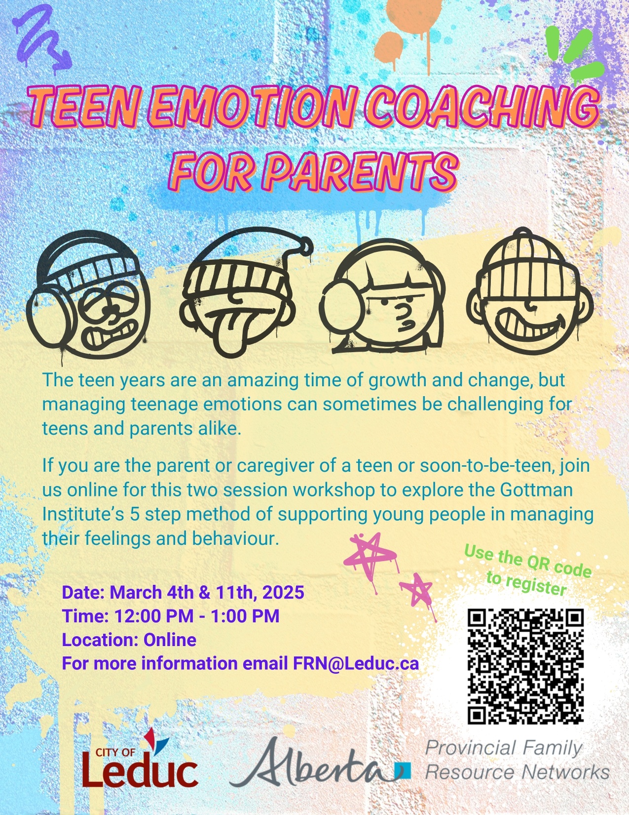 Teen Emotion Coaching for Parents Poster Winter 2025 page 0001